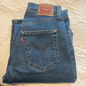 Levi’s Ribcage straight ankle jeans
